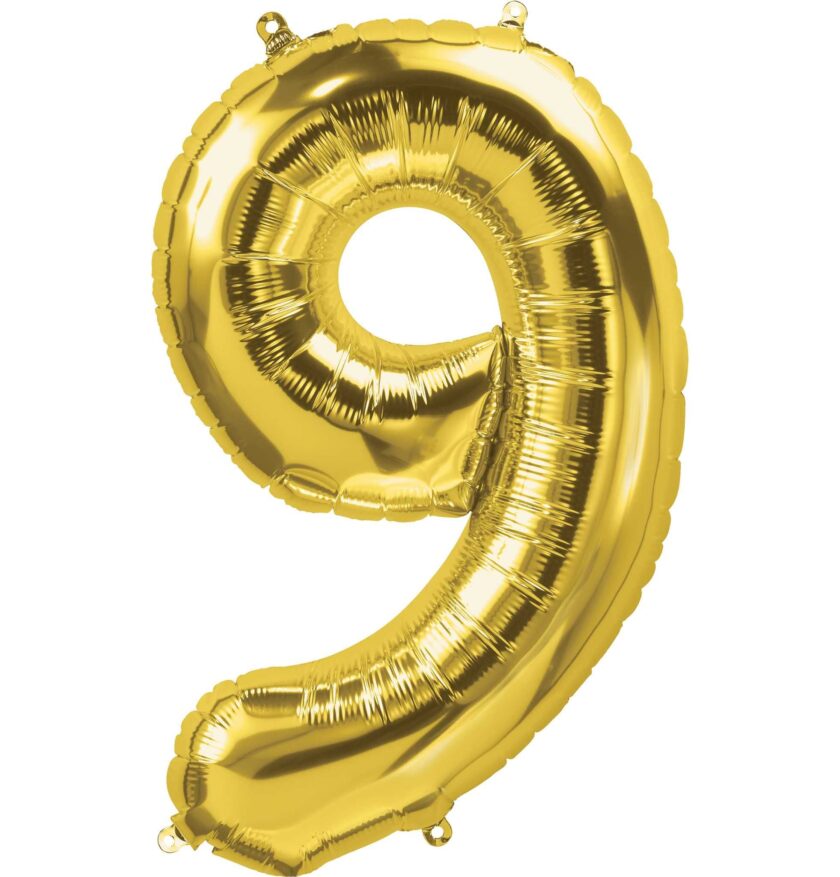 Gold Number Balloon Large Foil Mylar