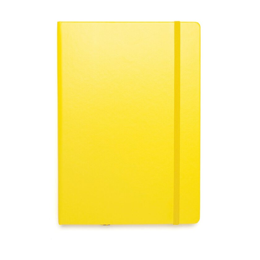 Hardcover Medium Notebook A5 Yellow Dotted - Image 2