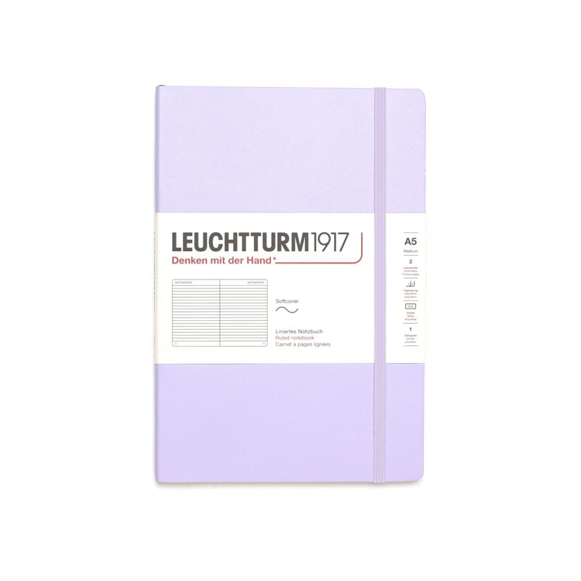 Softcover Medium Notebook A5 Lavender Ruled