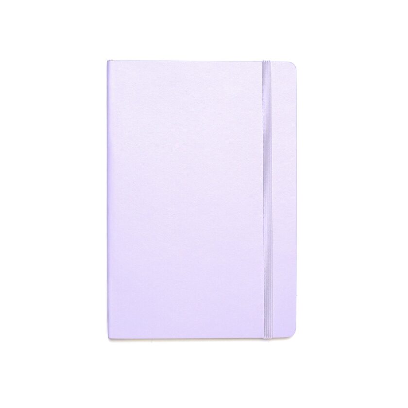 Softcover Medium Notebook A5 Lavender Ruled - Image 2