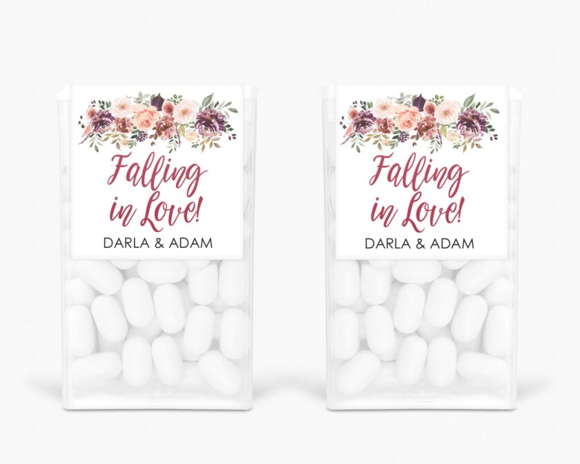 Wedding Favor Mint Labels Set of 24