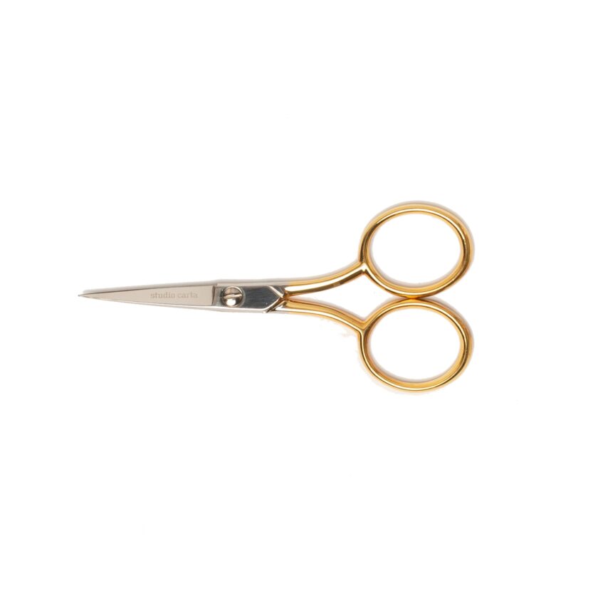 Medium Ribbon Scissors with Gold Handle