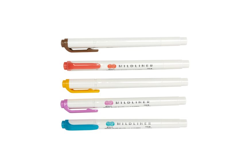Five Color Highlighter Set