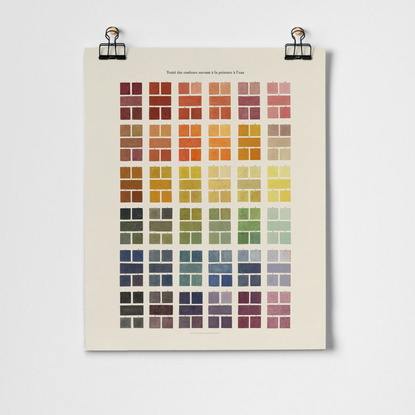 watercolor samples fine art print