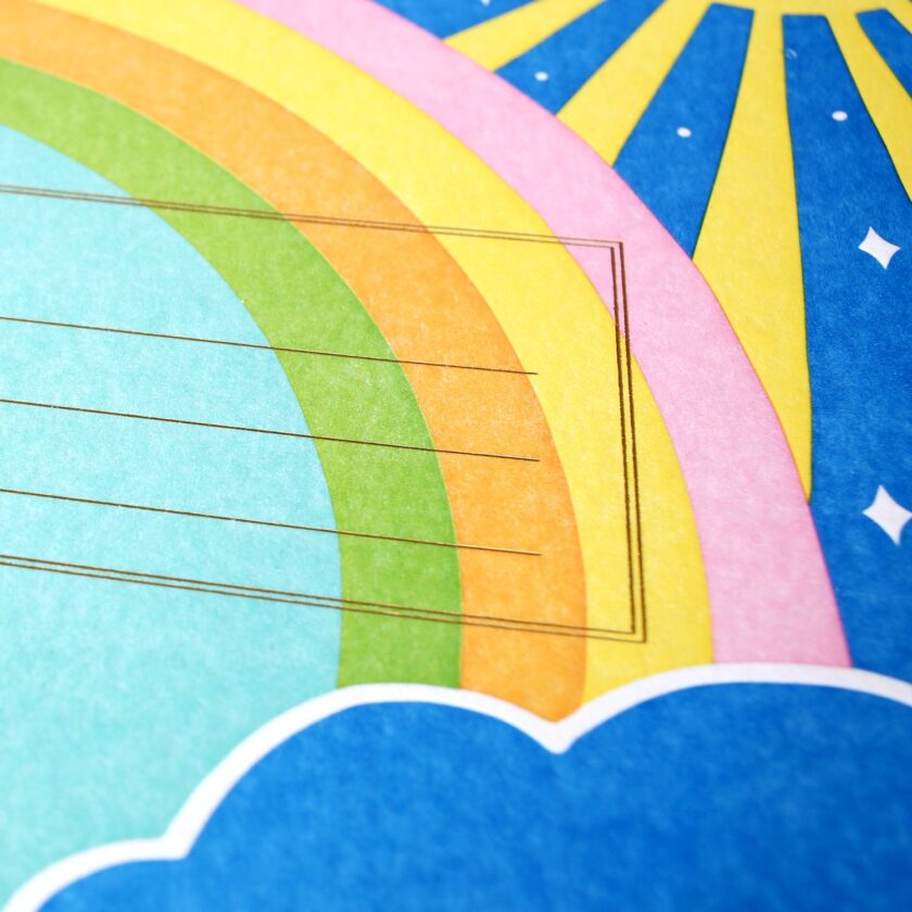 Standard Notebook with Rainbow Design - Image 2