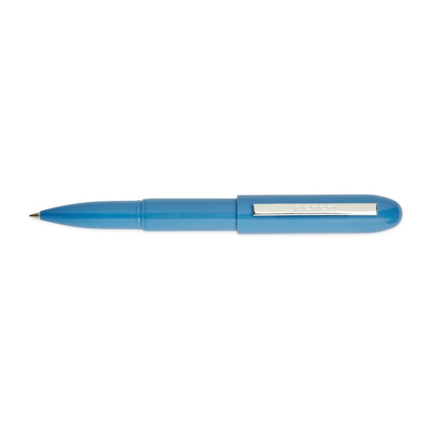 bullet ballpoint pen in light blue