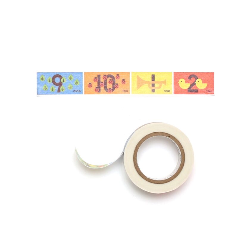Kids Washi Tape Numbers