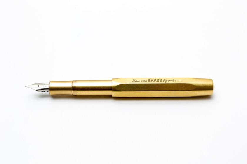 brass sport fountain pen fine