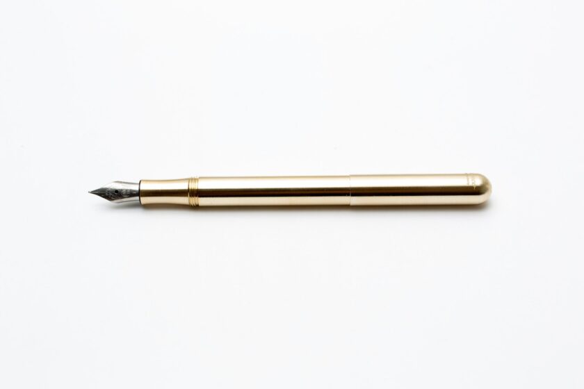 Vintage Brass Compact Fountain Pen