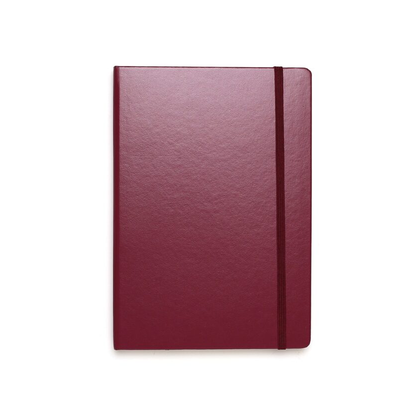 Hardcover Medium Notebook A5 Port Red Ruled - Image 2