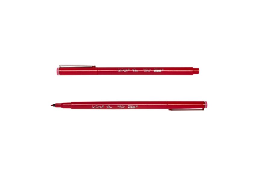 flexible marker pen red