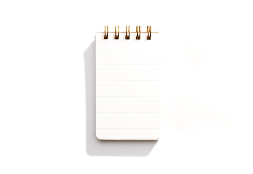 compact notebook with tie dye pattern
