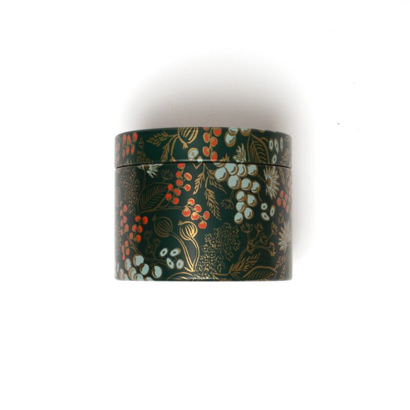 holiday tin candle