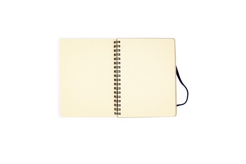 spiral notebook cream