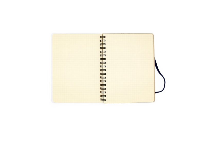 spiral notebook dark blue