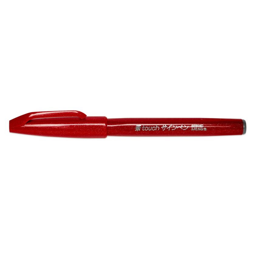 brush pen red