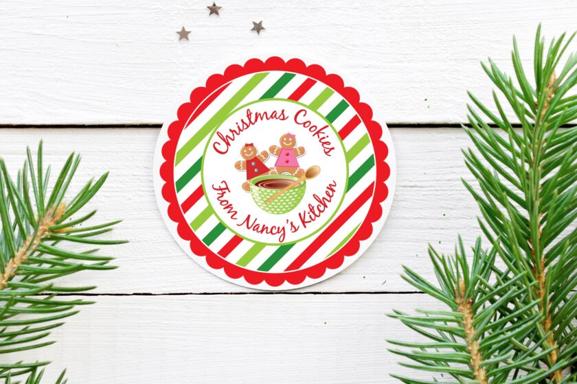 Holiday Baking Stickers Set