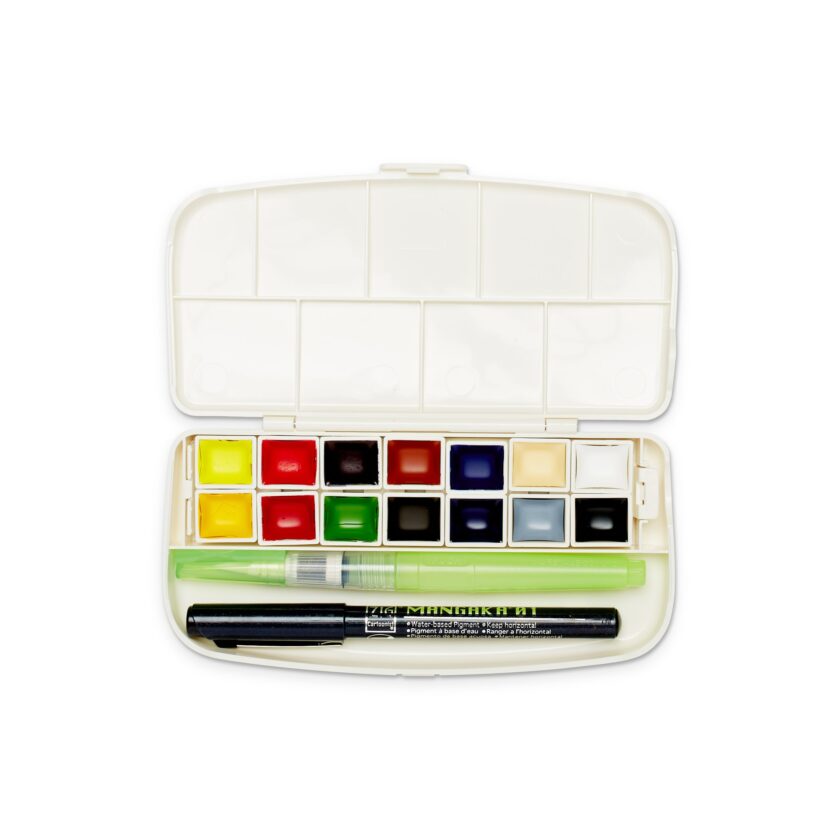Portable Art Set with 14 Colors - Image 2