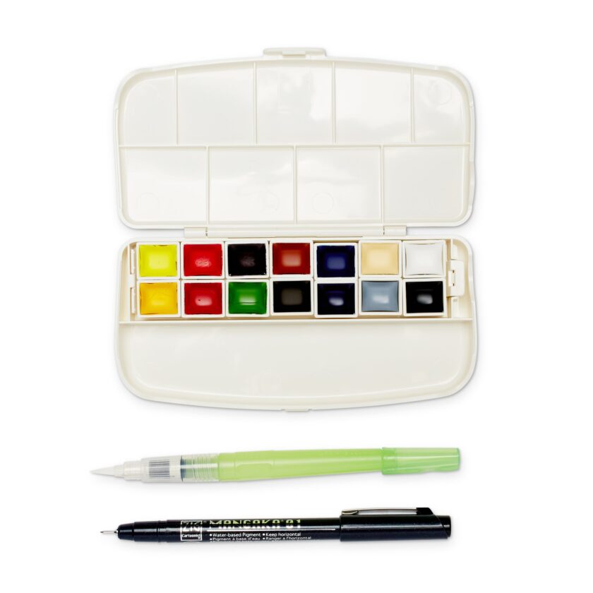 Portable Art Set with 14 Colors - Image 3