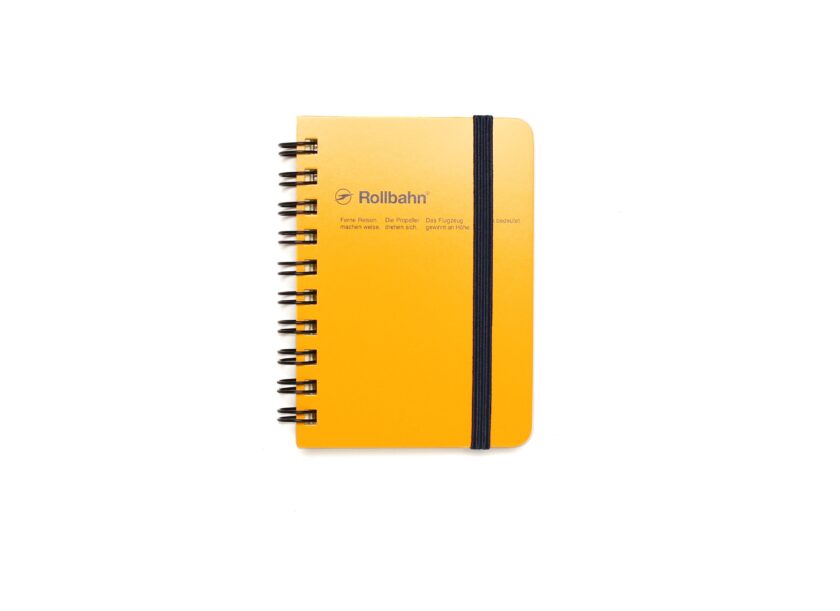 spiral notebook mini memo yellow