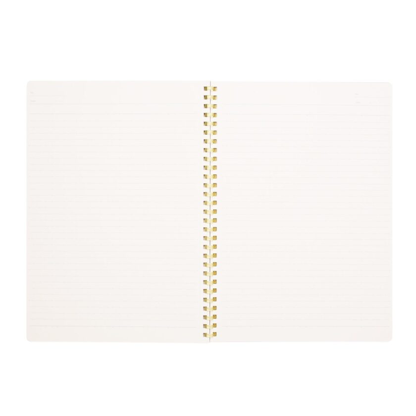 green soft loop binder notebook