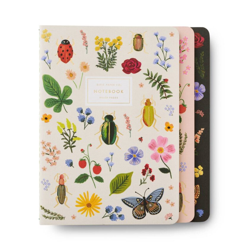 patterned stitch notebook lined