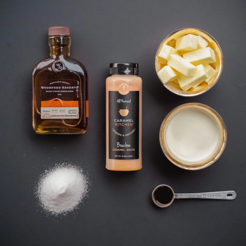bourbon caramel sauce squeeze bottle