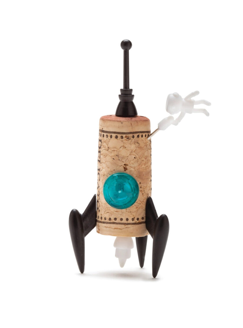 space-themed cork decor