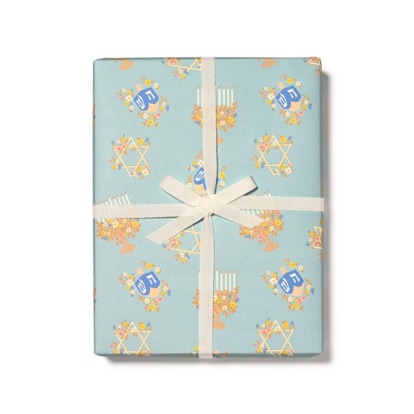 festive menorah wrap