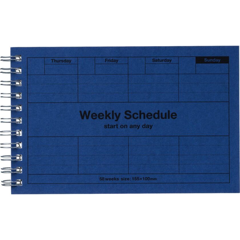 Weekly Schedule Planner Blue - Image 2