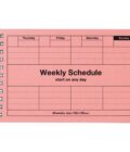 Weekly Schedule Planner Pink - Image 2