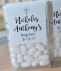 Baptism Party Favors Mint Labels Set of 24 - Image 3