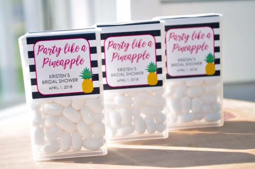 Mint Favor Labels Set of 24