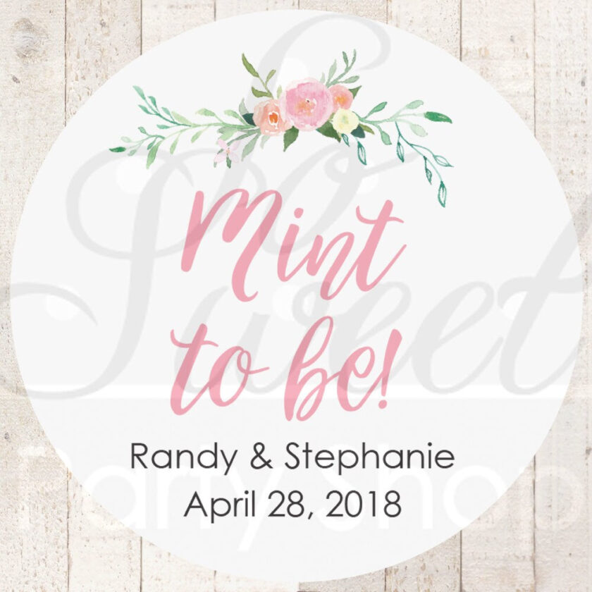 Wedding Favor Stickers Set