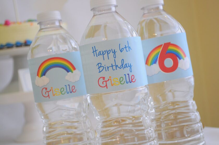 Rainbow Birthday Party Decor Set