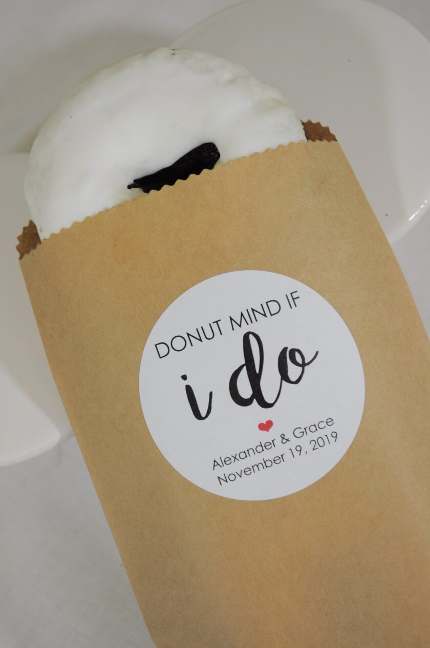 Wedding Favor Stickers Set of 24 - Image 2