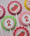 Personalized Fruit-Themed Water Bottle Labels Set of 10