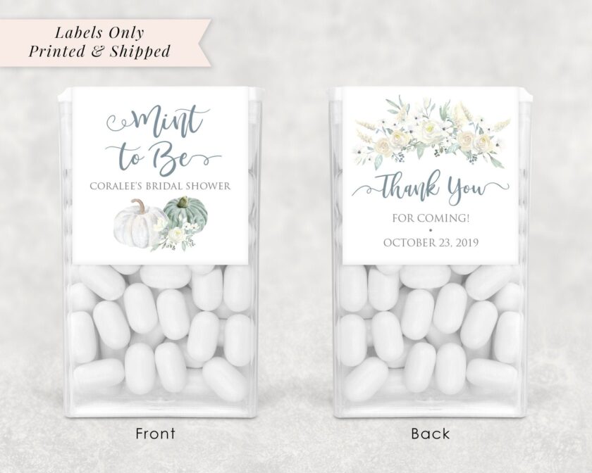 wedding favor mint labels set of 24