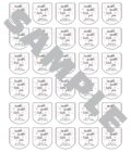 Baby Shower Favor Labels Set of 30 - Image 2