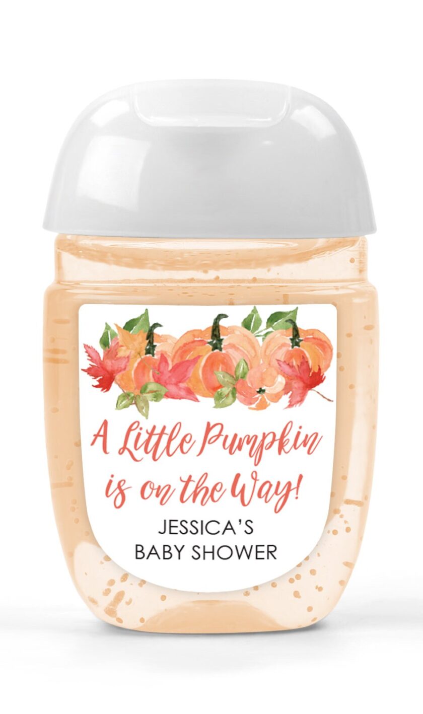 fall-themed baby shower sanitizer labels set of 30 - Image 2