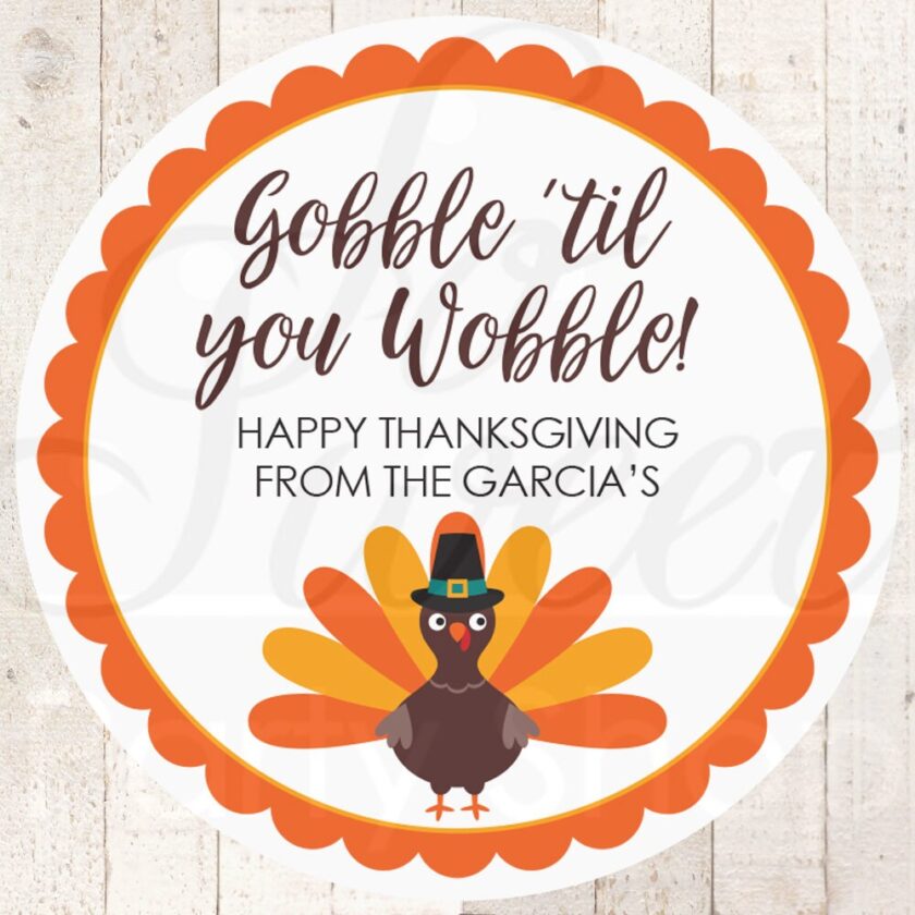 Thanksgiving Decorative Stickers Set of 24