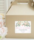 Wedding Guest Welcome Boxes and Stickers Set of 6