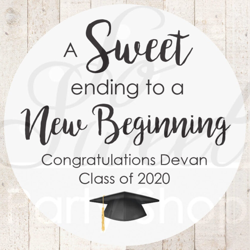 graduation celebration sticker set