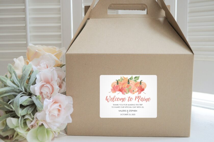 welcome gift boxes and stickers set of 6 - Image 2