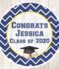 graduation party favors stickers set of 24
