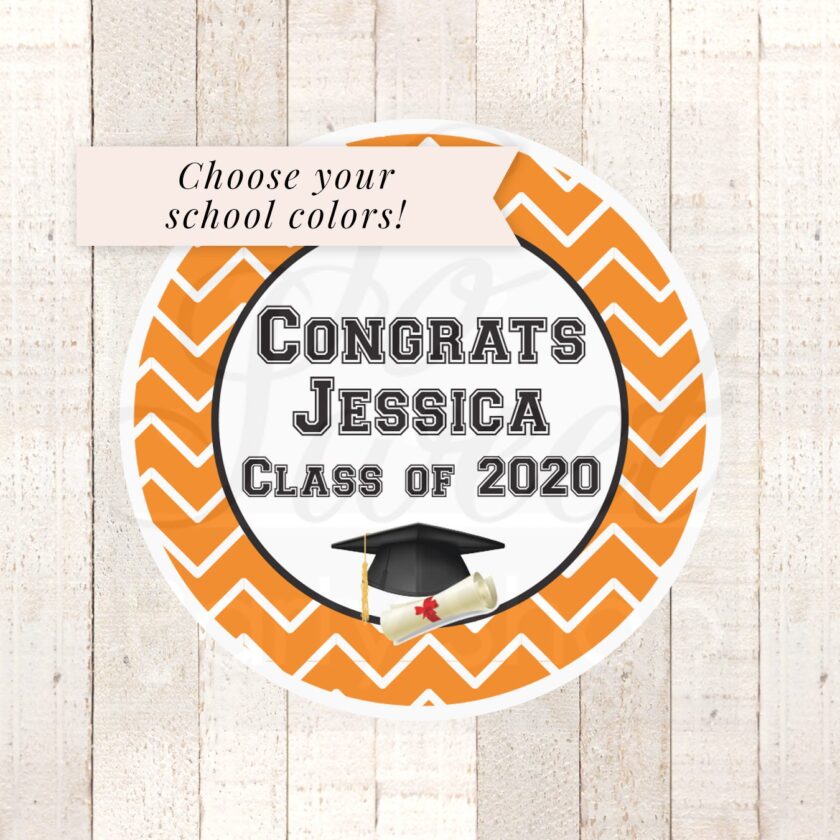 graduation party favors stickers set of 24 - Image 6