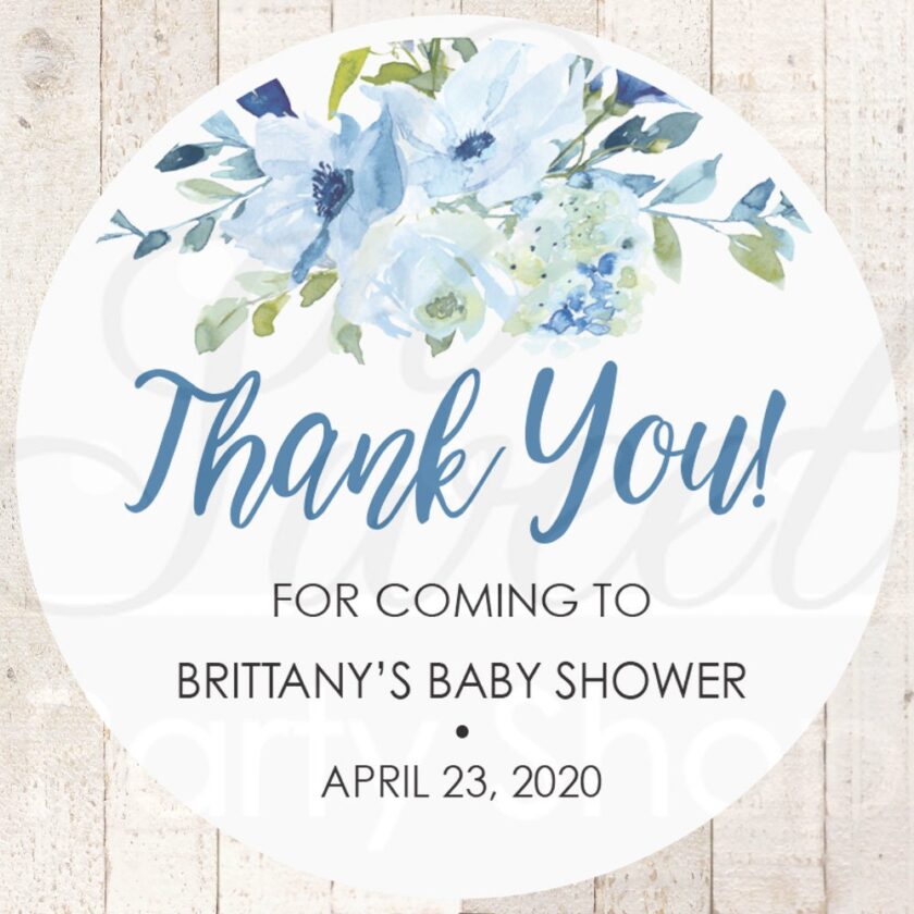 Baby Shower Favor Stickers Set