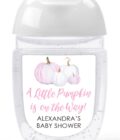 baby shower sanitizer favor labels set of 30