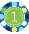 Birthday Party Sticker Labels Set - Image 2