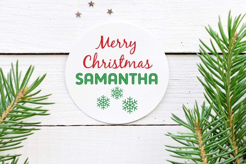 Holiday Sticker Gift Tags and Labels